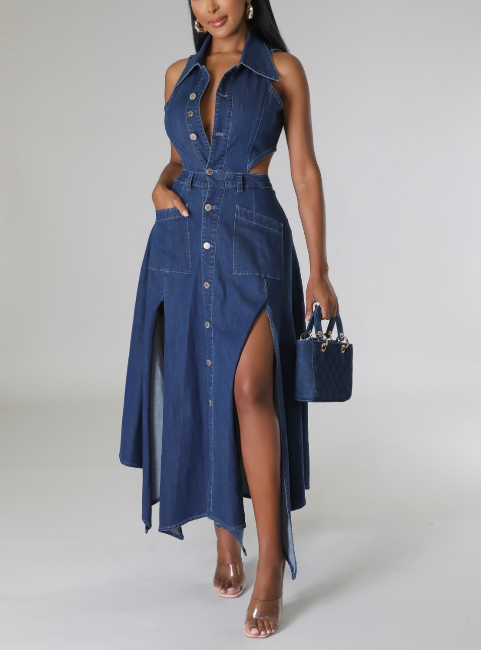 Lady J Denim Dress JAN'S COUTURE Lady J Denim Dress JAN'S COUTURE