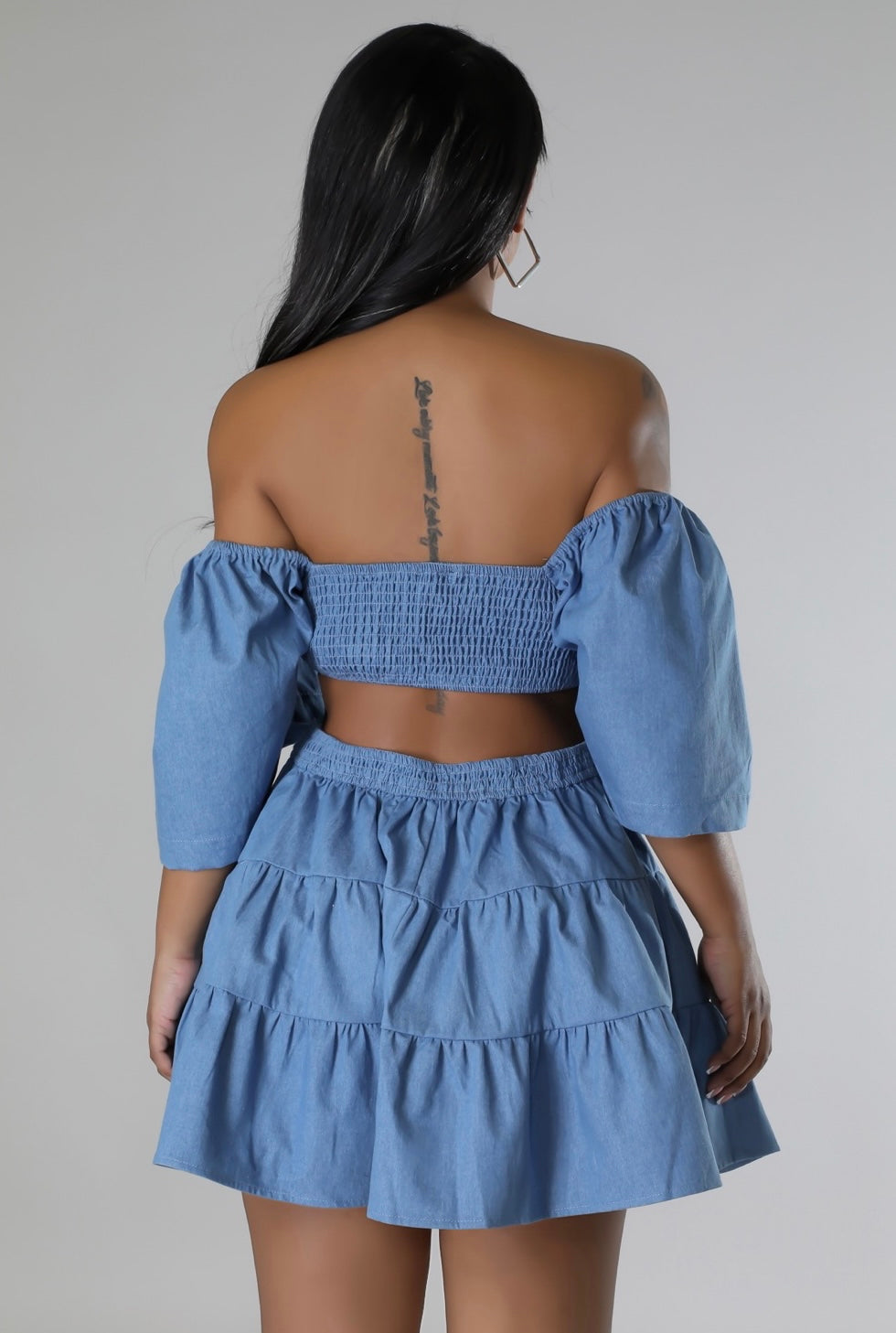 Denim Baby-doll dress