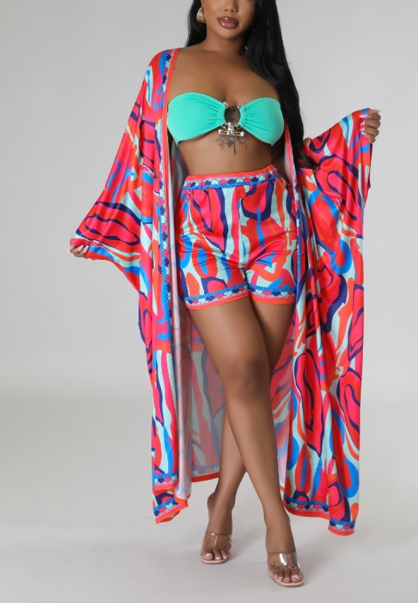 Trips Abroad Kimono Set