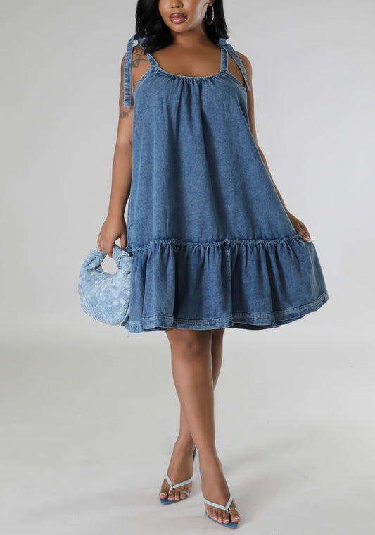 Just Chilling Denim Dress