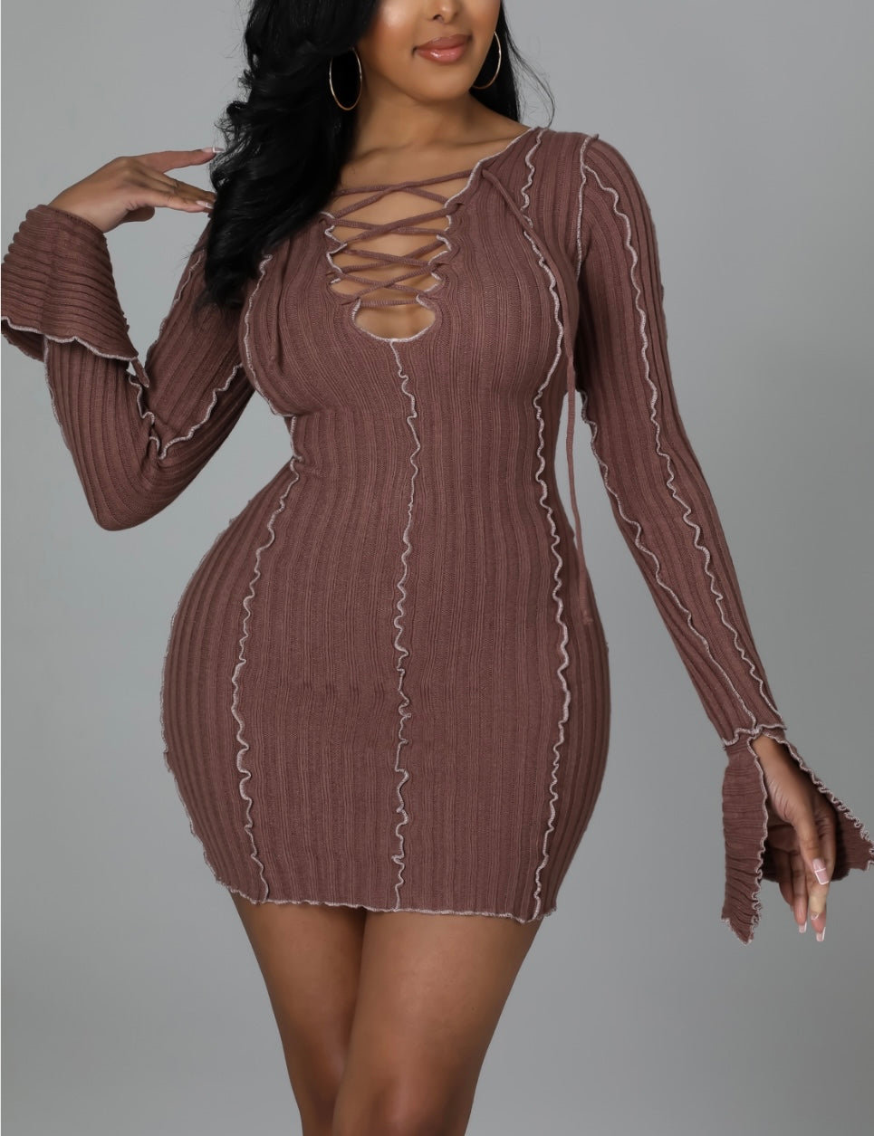 Snatched Sweater Dress