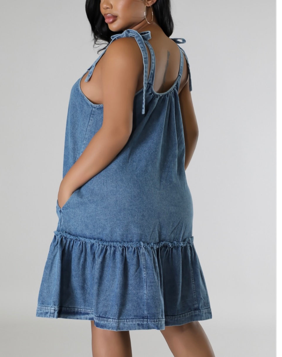 Just Chilling Denim Dress