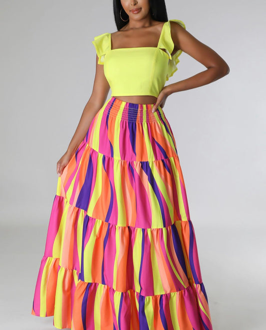 Kaleidoscope Skirt Set