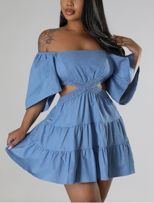 Denim Baby-doll dress