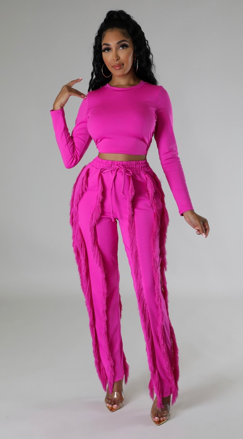 The Fringe Pants Set